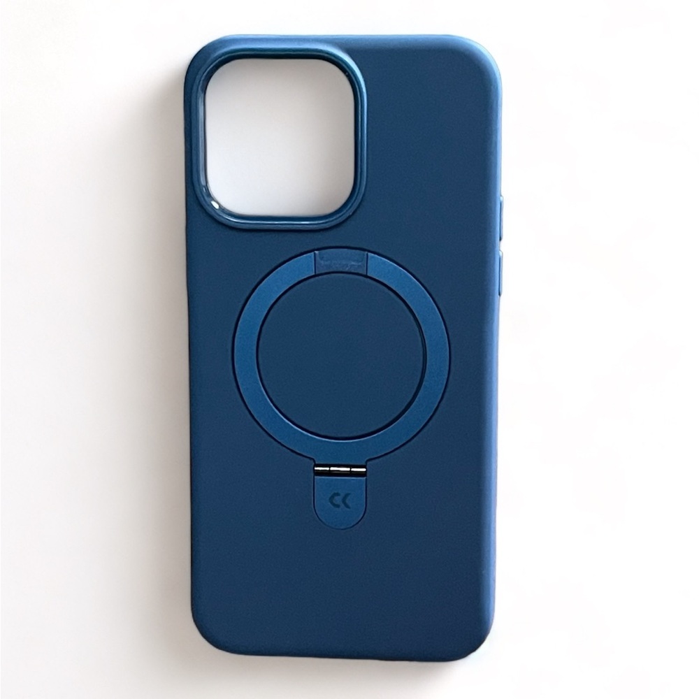 CASEKOO Genuine Magnetic Ring Stand for iPhone 14 Pro Max Blue Case